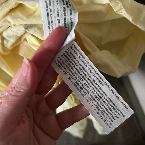 Abercrombie & Fitch | Yellow Floral Emerson Poplin Puff Sleeve Midi Dress - Picture 10 of 14